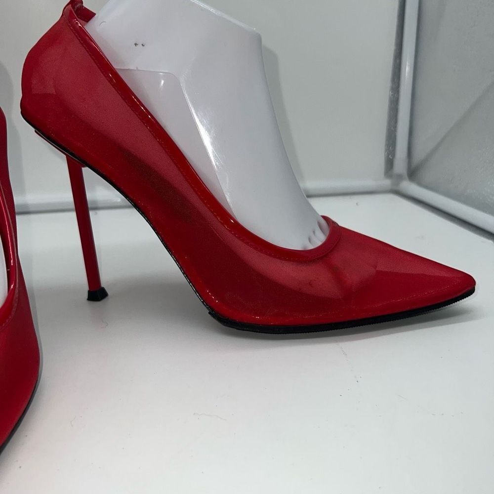 Jessica Rich Mesh Stiletto in Red Size 41 - Picture 2 of 16